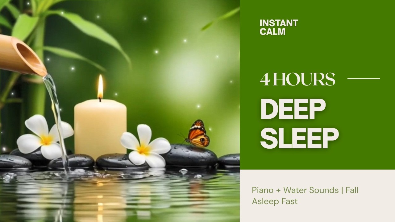 Soothing Relaxation & Deep Sleep Music + Relaxing Water Sounds, Spa Ambience & Emotional Healing