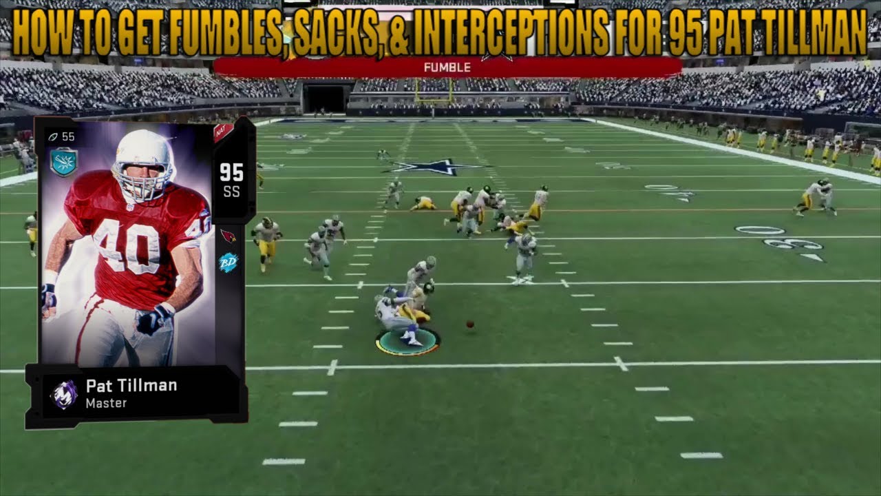HOW TO GET SACKS, FUMBLES,  & INTERCEPTIONS FOR 95 PAT TILLMAN!