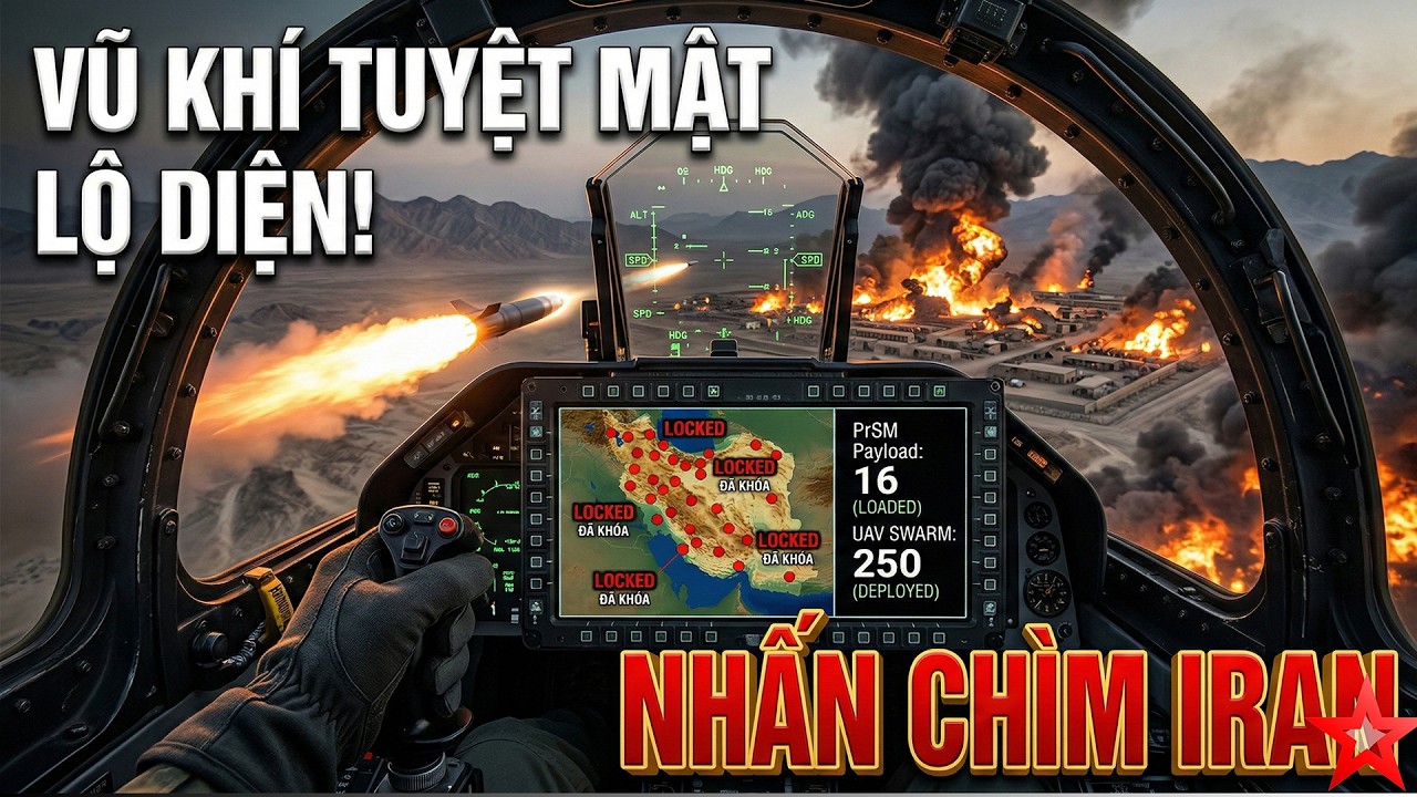 Mỹ bung lụa 3 loại vũ khí mới, huyền bí nhấn chìm Iran trong biển lửa, thù hận