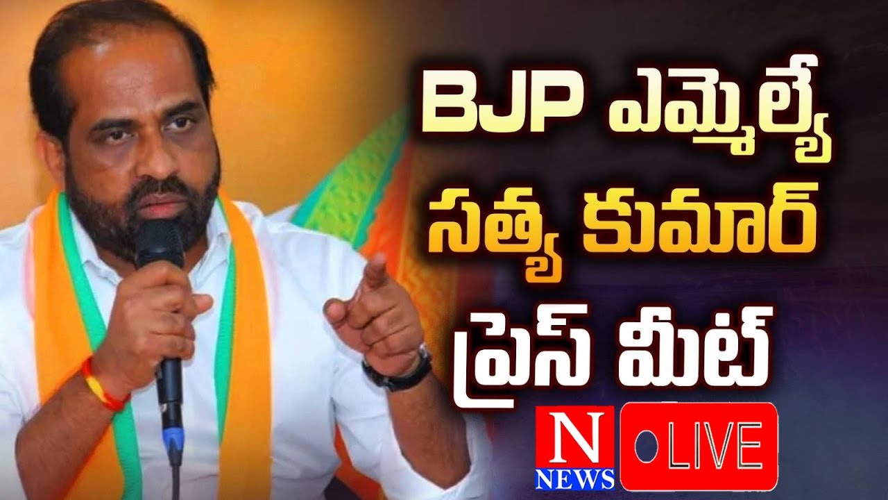 LIVE : AP Health Minister Satya Kumar Yadav Press Meet |మంత్రి సత్య కుమార్ యాదవ్ ప్రెస్ మీట్ |N NEWS