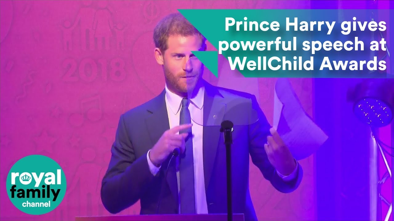 Prince Harry gives powerful speech at WellChild Awards