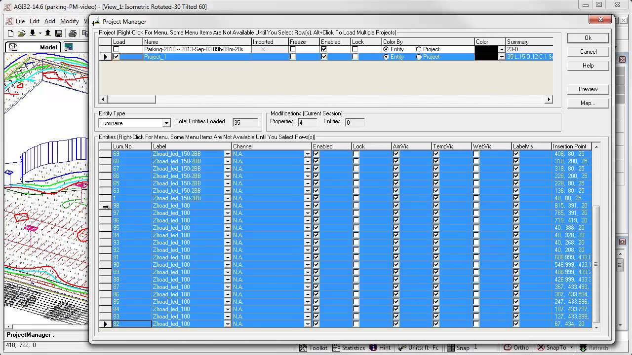 AGi32_Project_Manager_Basics