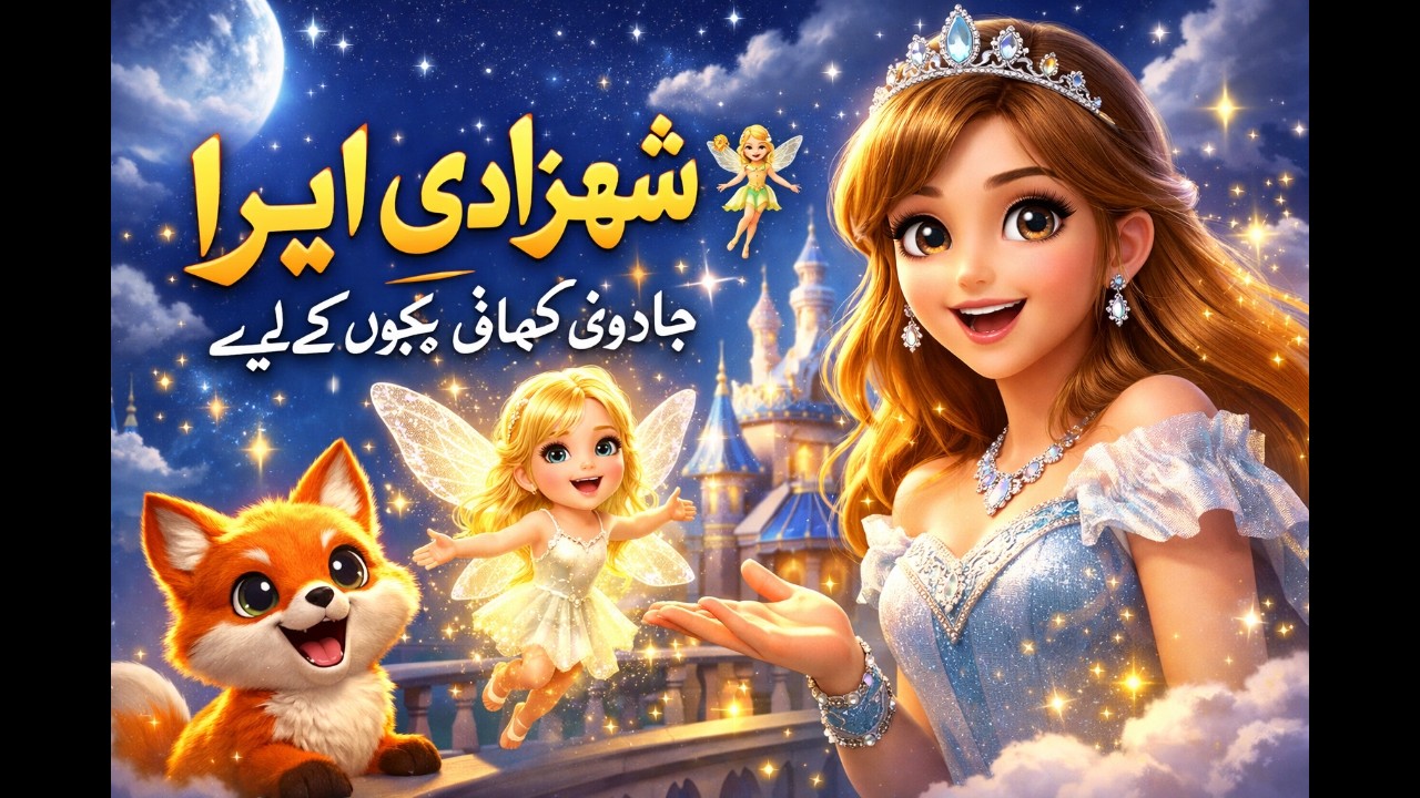 “شہزادی ایرا اور خاموش ستارہ پری 🧚‍♀️ | جادوئی چاندنی سلطنت کی کہانی بچوں کے لیے”