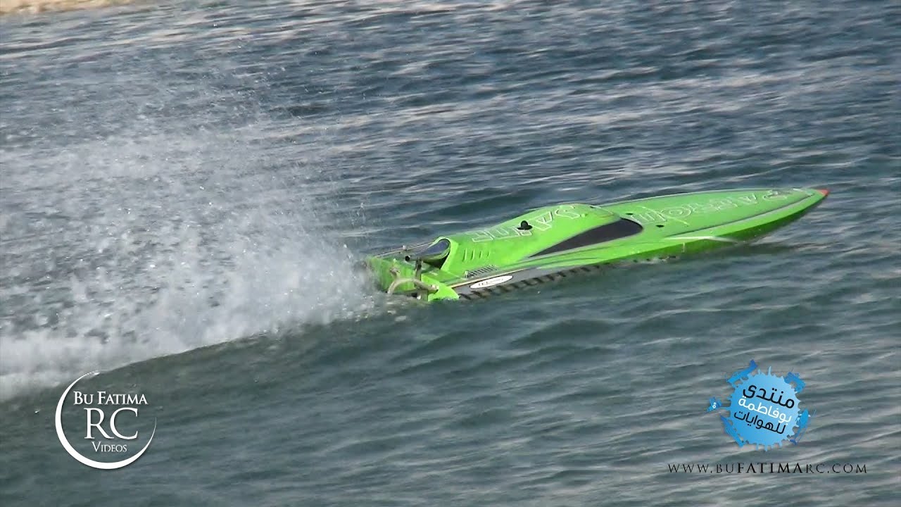 CARBON FiBER "Patron Saint" RC GASOLiNE Boat - Test by Cpt. Essa