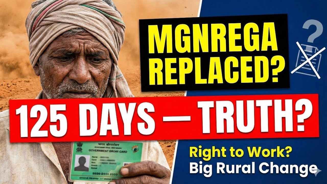MGNREGA Replaced in 2025? | 125 Days, Funding Shift & VB&ndash;G RAM G Explained