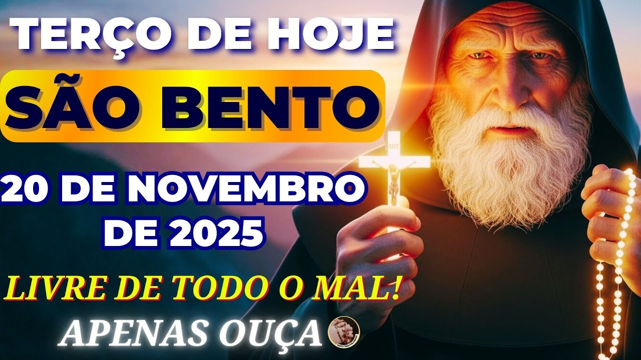 📿Terço de SÃO BENTO e a SANTA CRUZ🙏O Mais FORTE para SE LIBERTAR de AMARRAS e MALDIÇÕES!