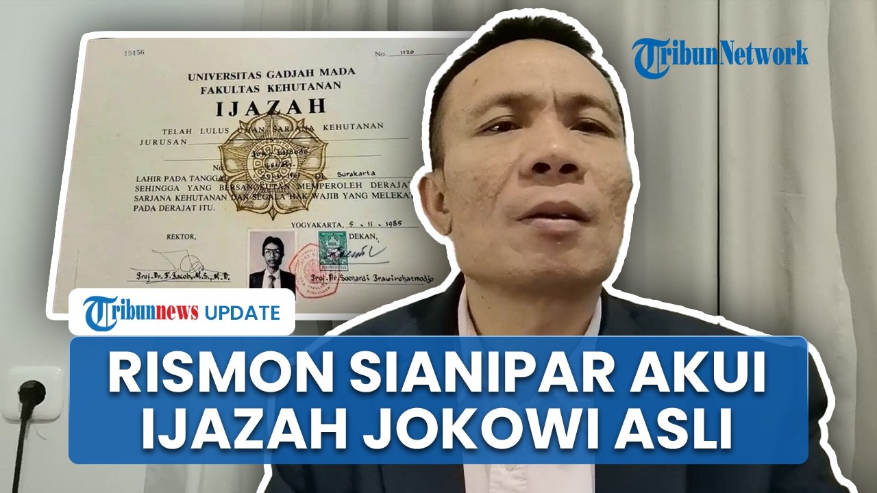 Akui Salah, Rismon Sianipar Nyatakan Ijazah Jokowi Asli: Watermark dan Embos Memang Ada