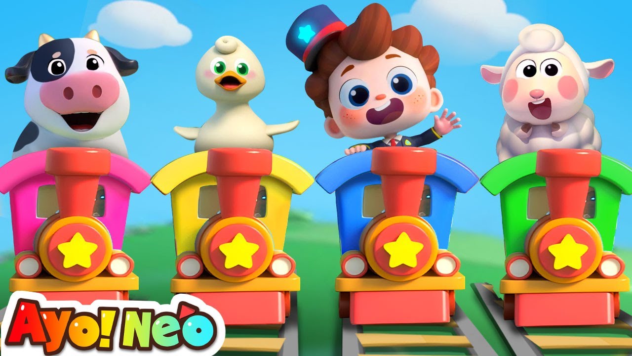 Kereta Api Mengantar Hewan Pulang🚂| Lagu Hewan | Lagu Kereta | Ayo! Neo | Yes! Neo Bahasa Indonesia