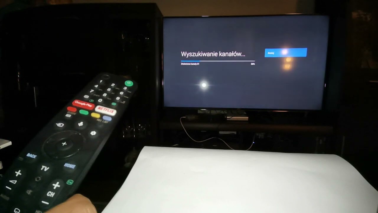Jak ustawić programy  - Telewizor SONY ANDROID