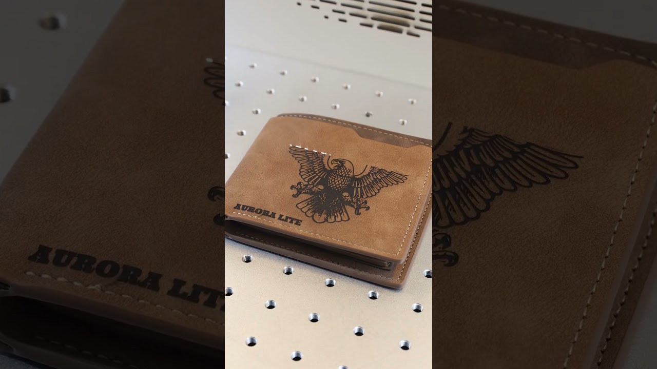 Small Business Idea! Use laser to permanently engrave your favorite designs onto a wallet. 💼