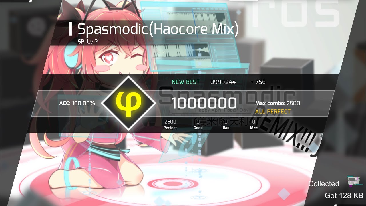 [Phigros] Spasmodic(Haocore Mix) SP Lv.? Phi(All Perfect)