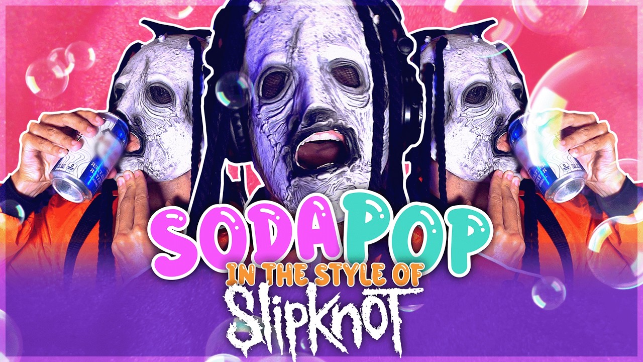 Soda Pop from KPop Demon Hunters (In the style of Slipknot)