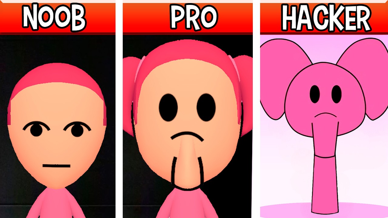 Mii Elly OC (Pocoyo Como lo mueve lo lo): Noob, Pro, HACKER! / (Incredibox Sprunki)