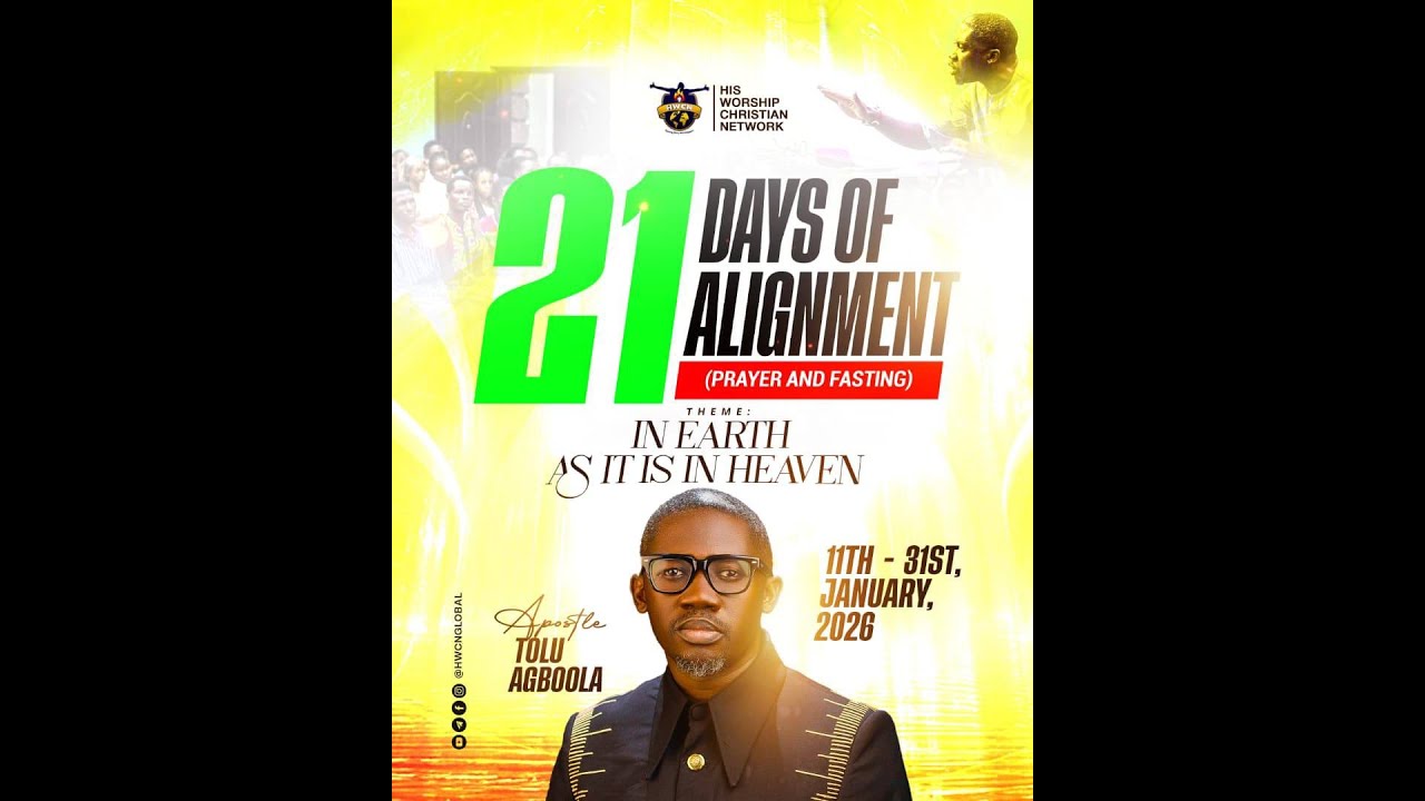 21 DAYS FASTING AND PRAYER || DAY 7 || APOSTLE TOLU AGBOOLA || JANUARY 17TH, 2026