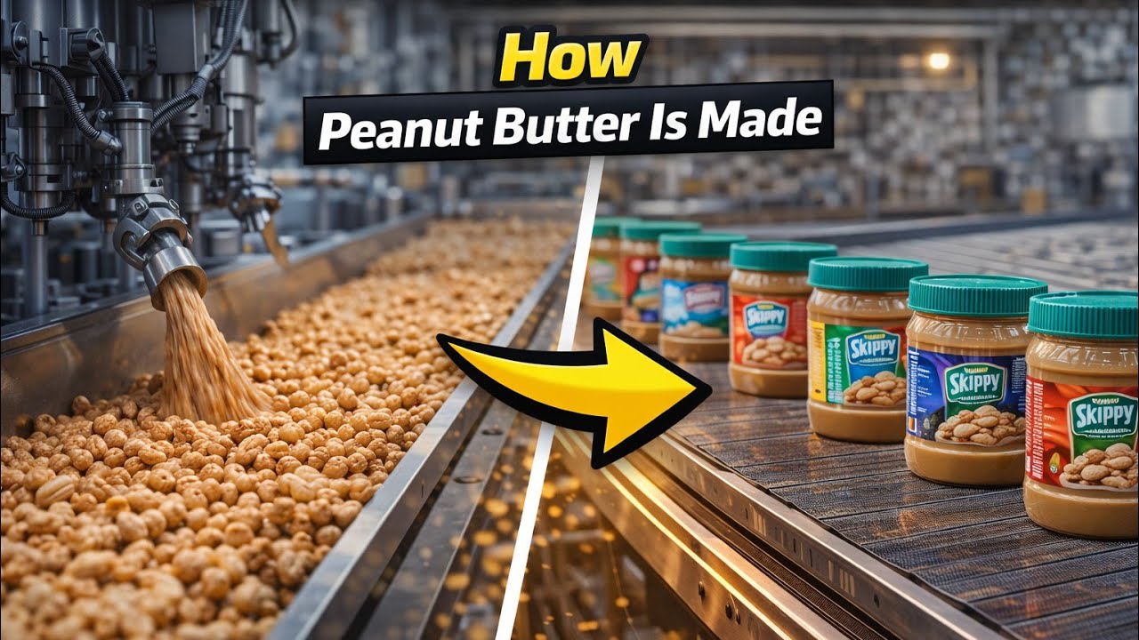 How Peanut Butter Is Made Today Inside a Modern Peanut Butter Factory