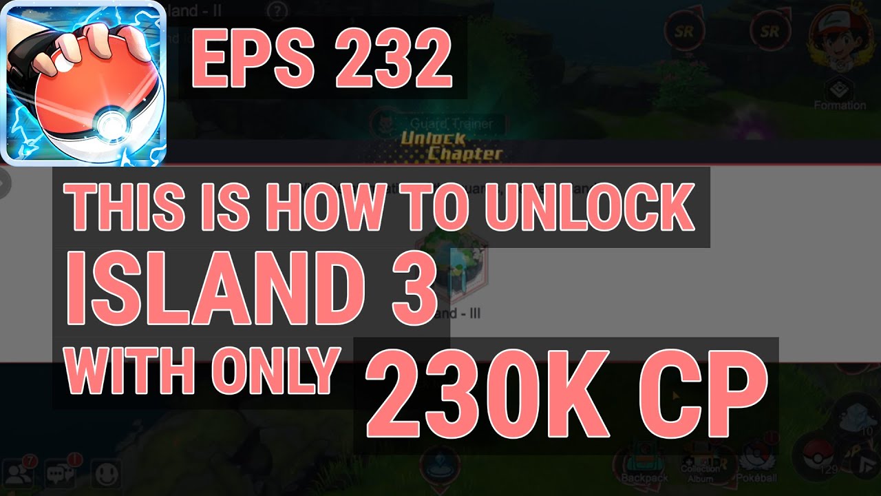 HOW TO UNLOCK ISLAND 3 WITH ONLY 230K CP - EASY PLAY | POKEVERSE WORLD EPS 232