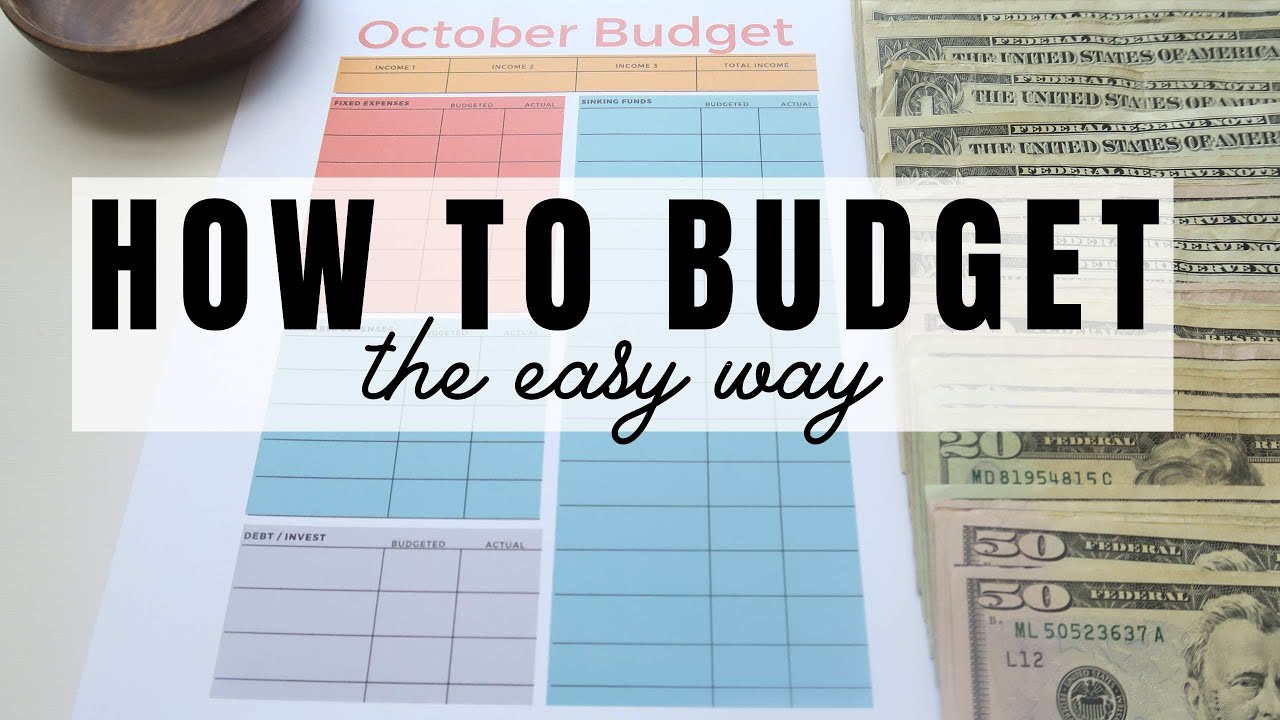 HOW TO BUDGET MONTHLY FOR BEGINNERS | CASH SPENDING BUDGET | MY OCTOBER BUDGET