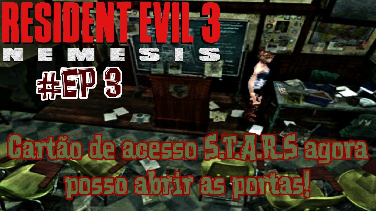 Resident Evil 3(Clássico) #3 Procurando o cartão de acesso S.T.A.R.S! [Legendado em PT BR]