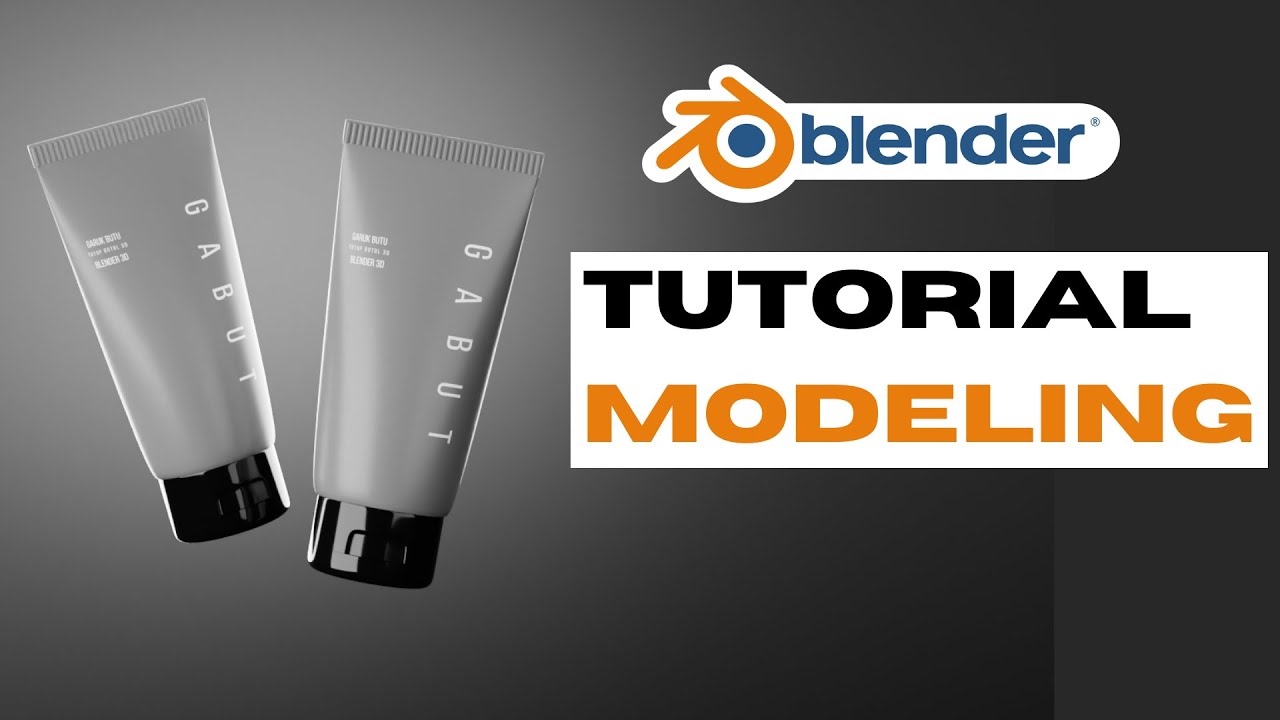 Как моделировать косметические средства для умывания | Урок по Blender