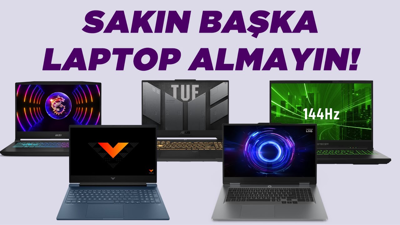 ALINACAK EN İYİ 10 LAPTOP ( İZLEMEDEN SAKIN ALMA ) Msi, Monster, Asus, Lenovo, HP