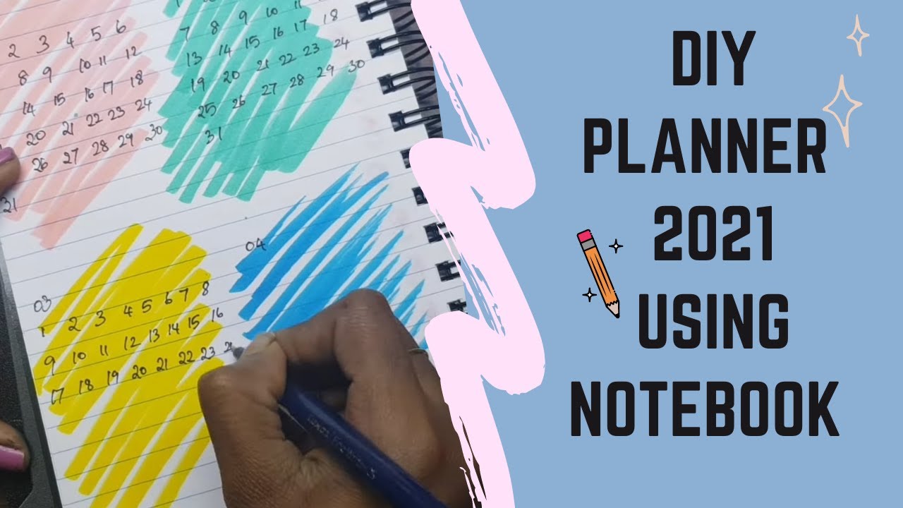 DIY PLANNER 2021 - Using Notebook || Inspired By @SaloniSrivastava