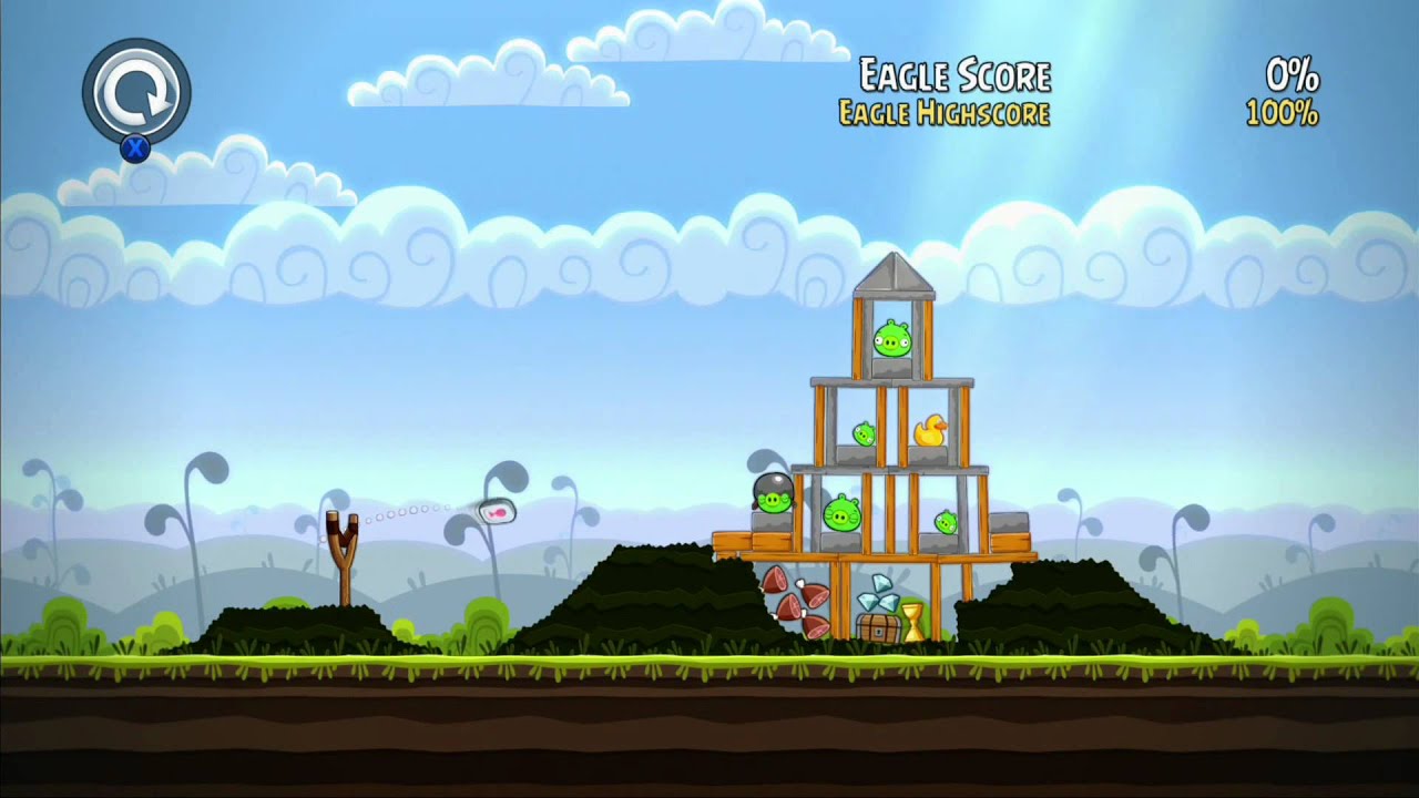 Angry birds Trilogy - 100% Mighty Eagle Score - Mighty Hoax Level 4-1 to 4-21