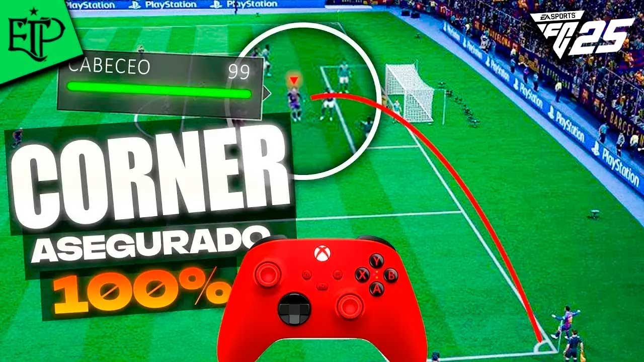 TRUCO para SIEMPRE hacer GOL de CÓRNER en FC25 😵‍💫Tiros De Esquina TUTORIAL✅