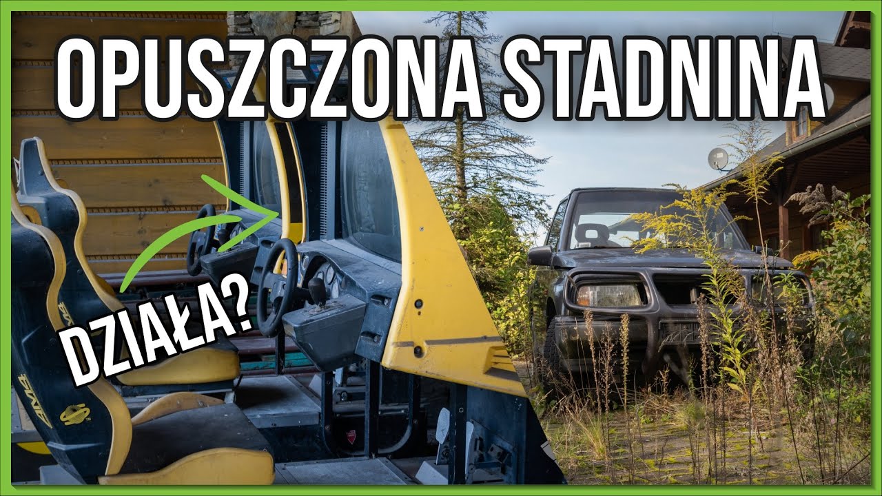 Opuszczona stadnina z samochodami ODPALAM AUTOMATY DO GIER | GoUrbex