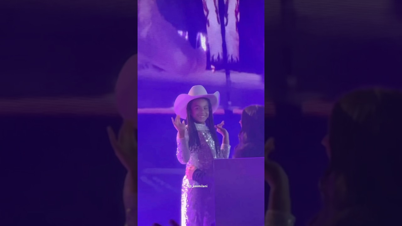 Rumi Carter backstage during the Cowboy Carter Tour while Beyonc&eacute; sings &ldquo;PROTECTOR&rdquo; #rumicarter