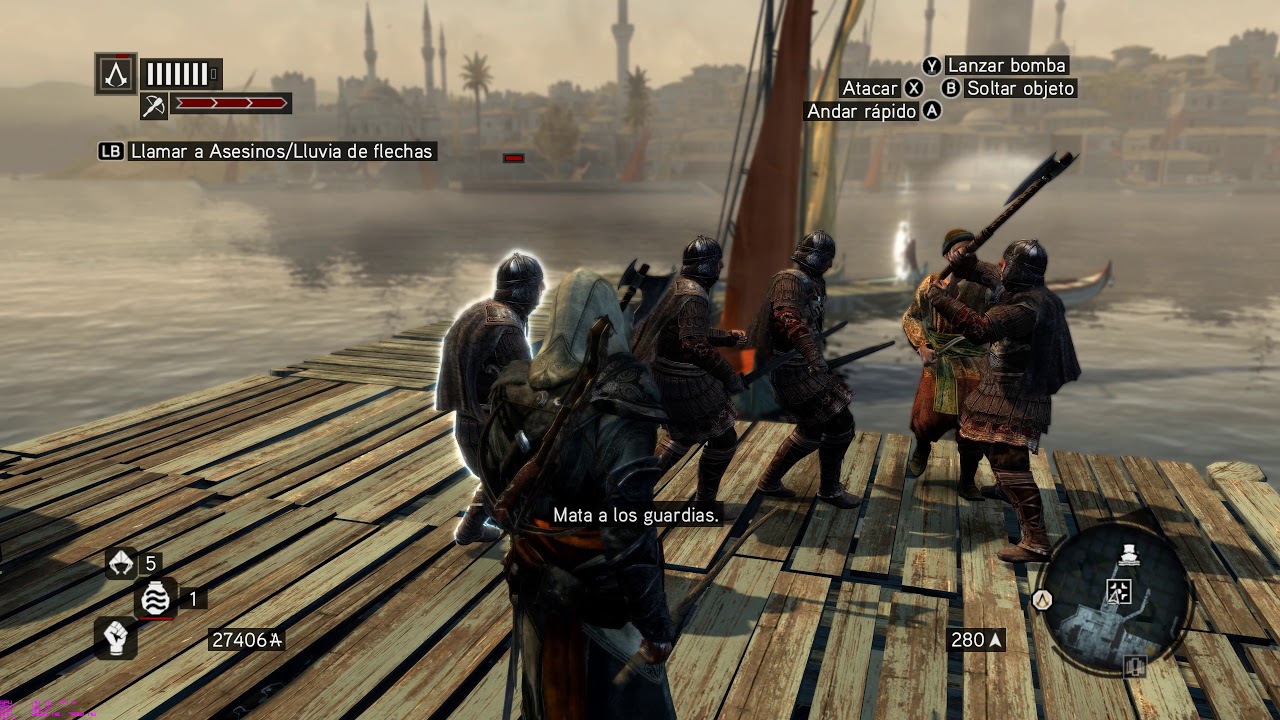 Assassin's Creed Revelations - 4K Fishing Rod fighting
