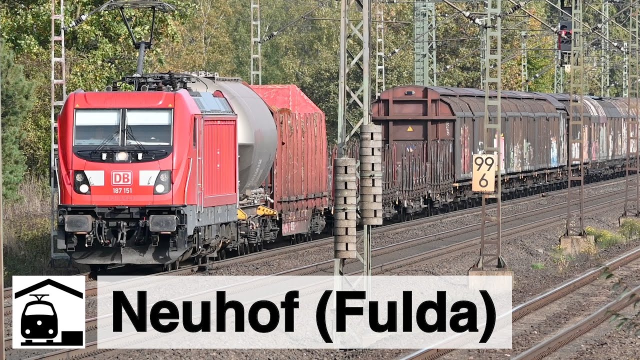 Hochbetrieb zwischen Neuhof und Fulda [Kinzigtalbahn + Umleiter]
