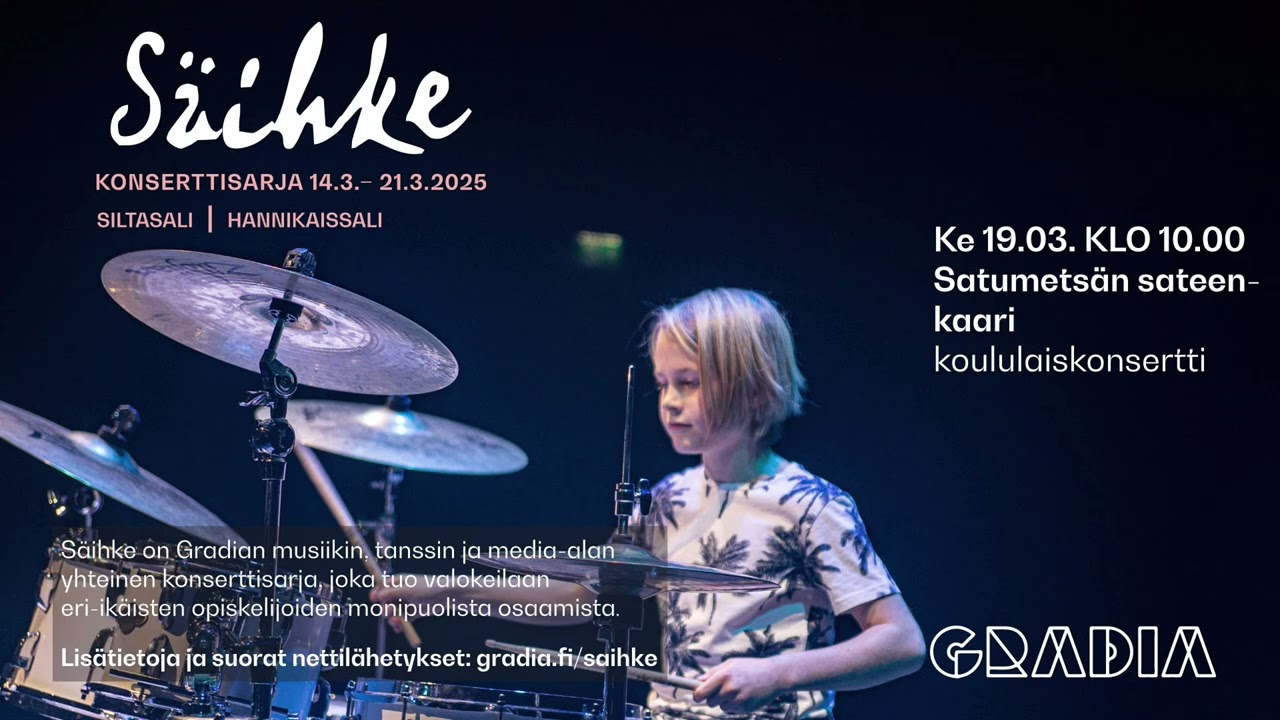 S&auml;ihke-konserttisarja - Satumets&auml;n sateenkaari - koululaiskonsertti