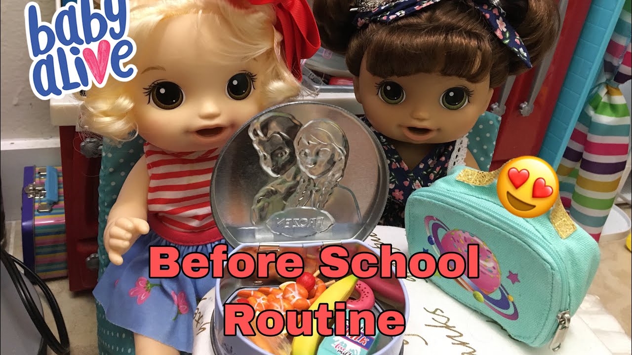 BABY ALIVE Sydney & Skylar’s Before school routine!