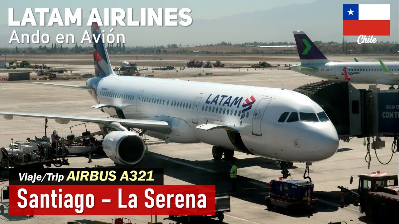 Рейс SANTIAGO LA SERENA авиакомпании LATAM Airlines, Airbus A321 CC-BEC