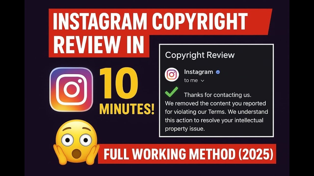 How to Get Instagram Copyright Review FAST! | 10 Minute Review Trick (2025)