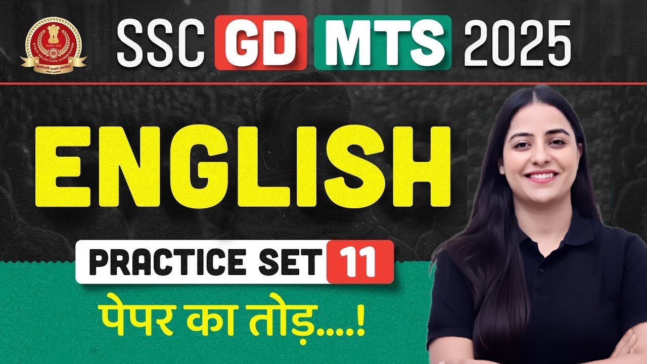 SSC MTS ENGLISH PRACTICE SET 11 | SSC GD & MTS ENGLISH CLASSES 2025 BY PARNEET MAM