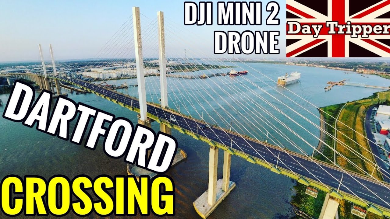 Dartford Crossing  - Cycle Ride - DJI Mini 2 Drone