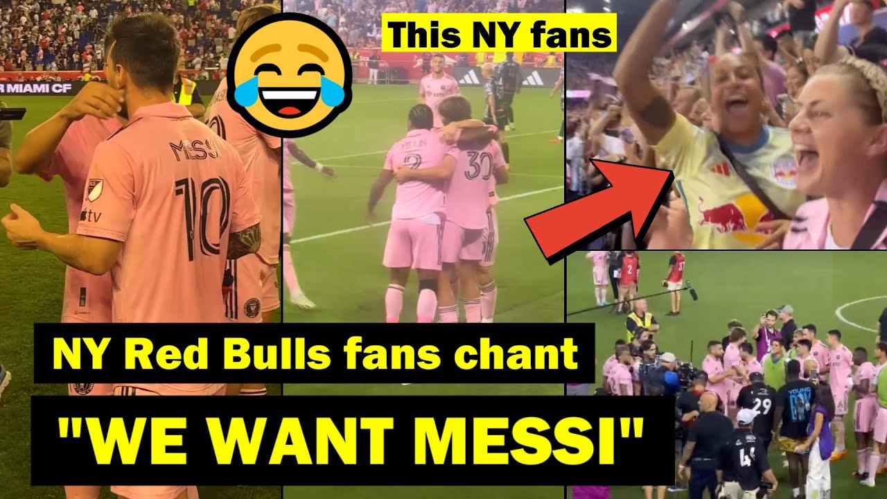 NY Red Bulls fans reaction to Messi goal - WE WANT MESSI