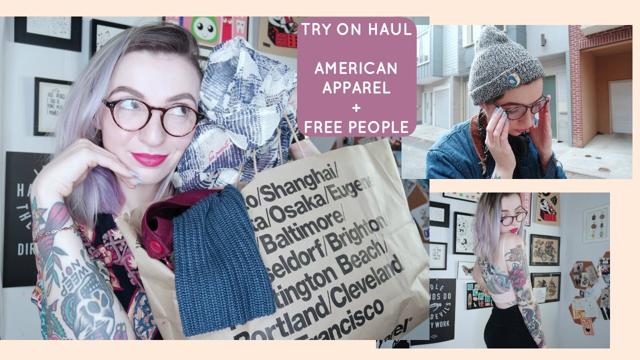 HUGE American Apparel + Free People Try On haul!