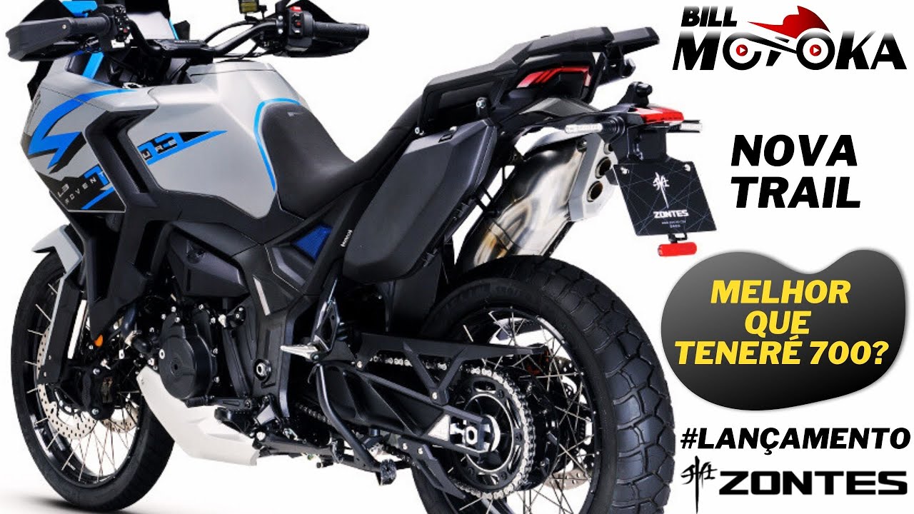 lançamento ZONTES: Nova TRAIL é mais barata e mais completa que TENERÉ 700, será melhor? Vejaaa!