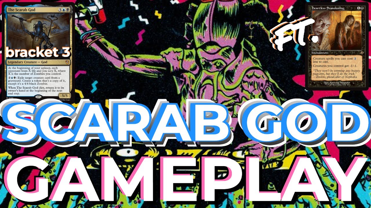 Absolutely WILD game! THE SCARAB GOD EDH Gameplay vs Ramos, Pir/Toothy, Akiri MTG Deck Guide Zombies