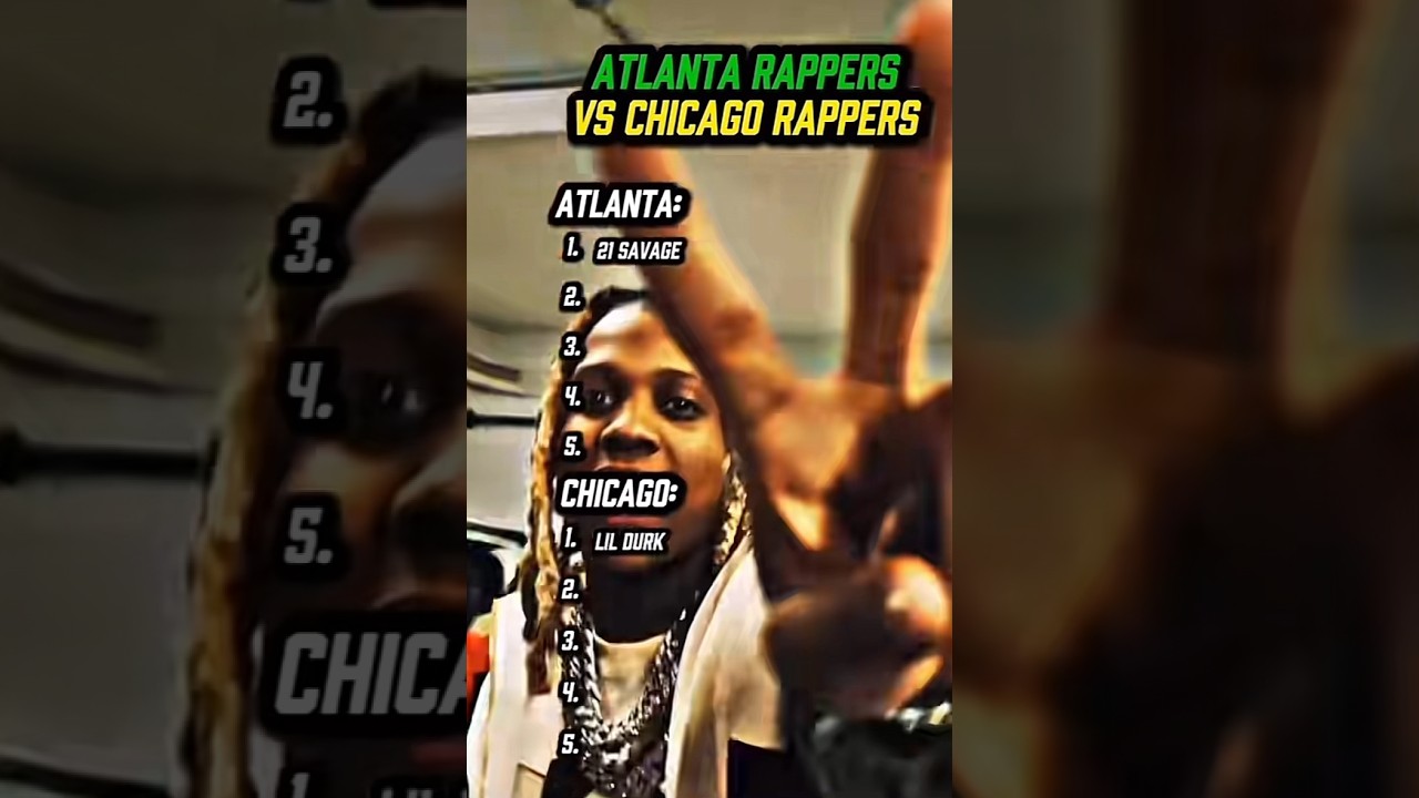 ATLANTA RAPPERS VS CHICAGO RAPPERS 😱 #shorts