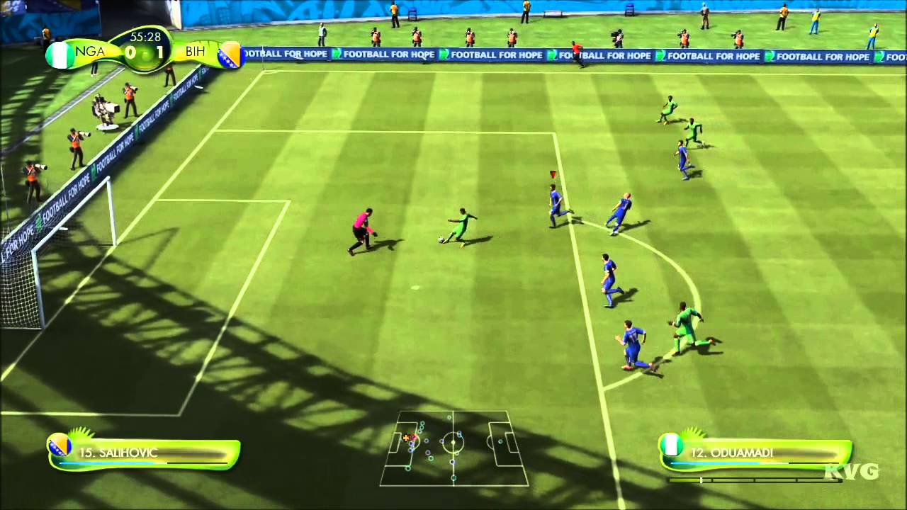 2014 FIFA World Cup Brazil - Nigeria vs Bosnia and Herzegovina Gameplay [HD]