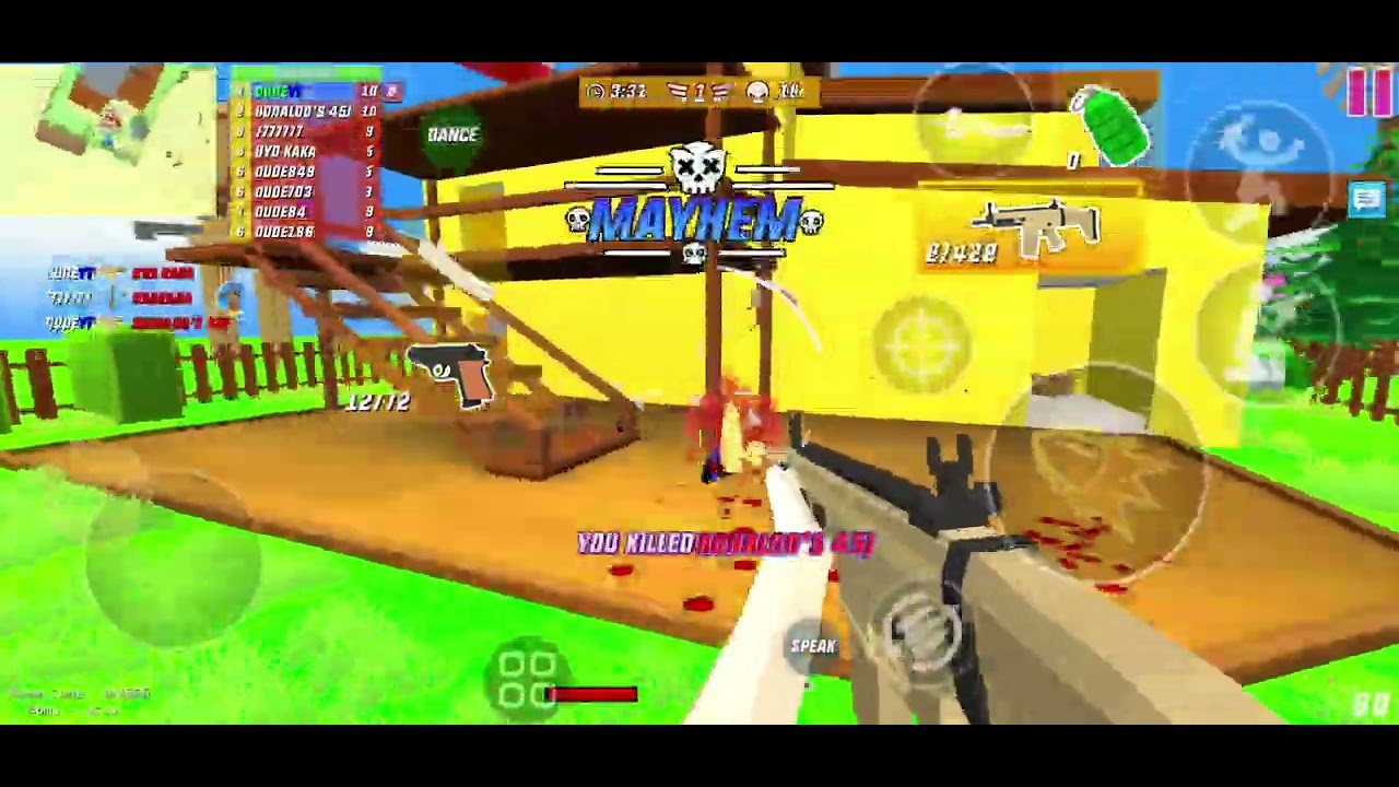 Dude Theft Wars Multiplayer | Геймплей Scar-L | 48 убийств, 5 смертей
