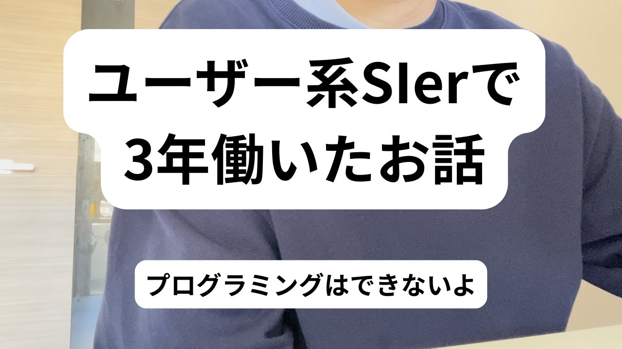 【就活・転職】文系卒がユーザー系SIerで３年働いてみた