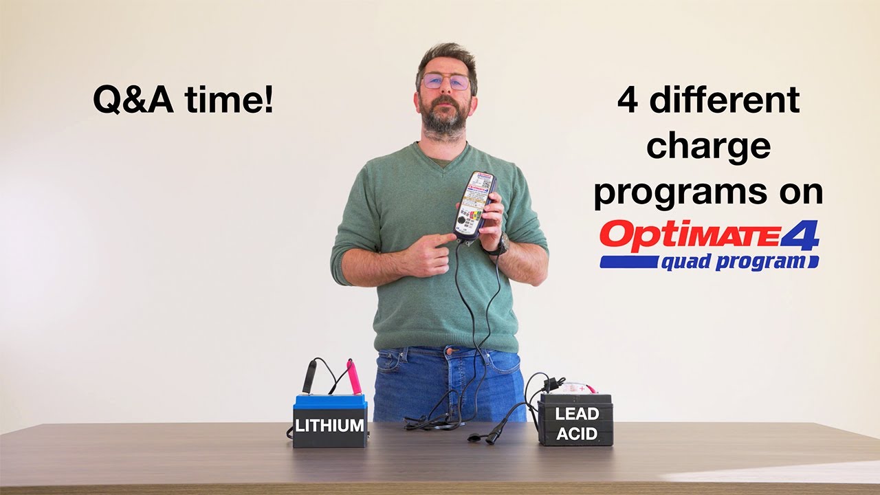 OptiMate 4 Quad Program Explained | How to Charge Your 12V Battery Directly or via BMW CAN-bus
