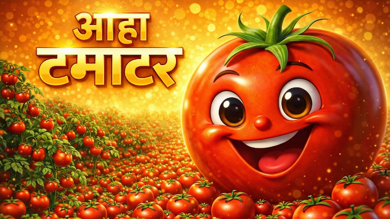 आहा टमाटर - Aaha Tamatar Bade Mazedar | Hindi Nursery Rhymes And Kids Song | All Rhyms in Hindi