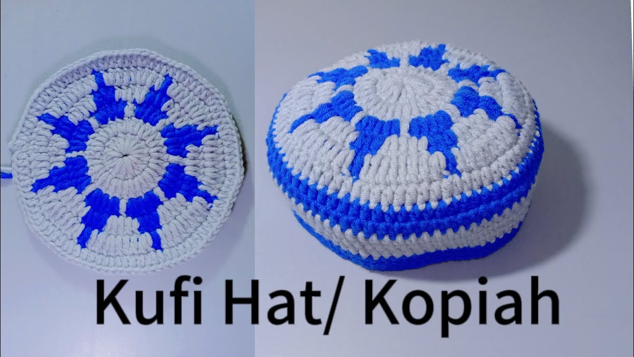Tapestry Crochet (2) | Kufi Hat | Kopiah | Crochet Circle