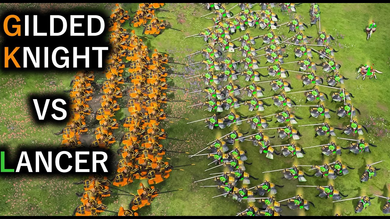 Age of Empires IV: Ottoman Lancer vs HRE Gilded Knight