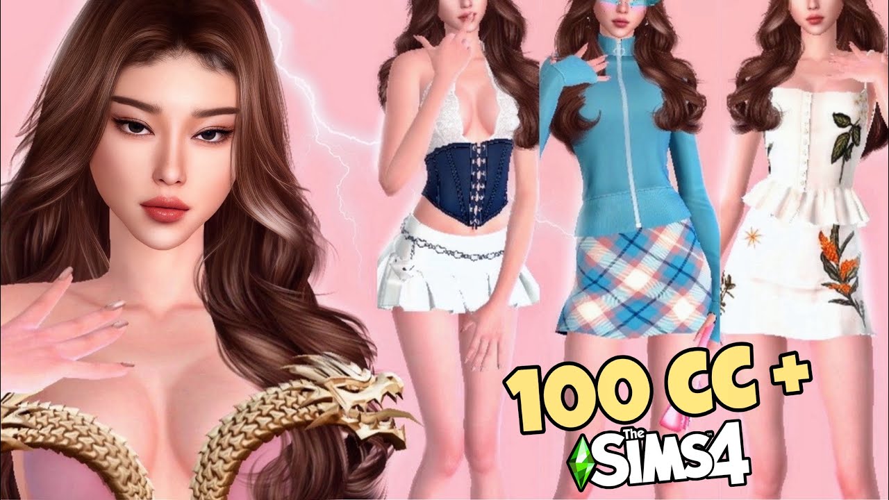 PACK de ROUPAS FEMININAS #2025   - The Sims 4 + sims (completa)